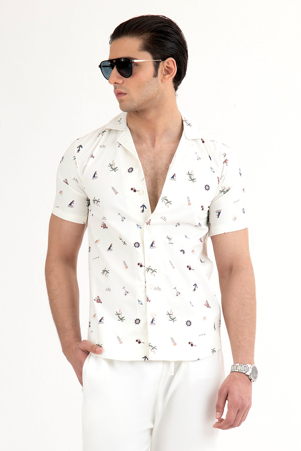 Printed Cuban Shirt