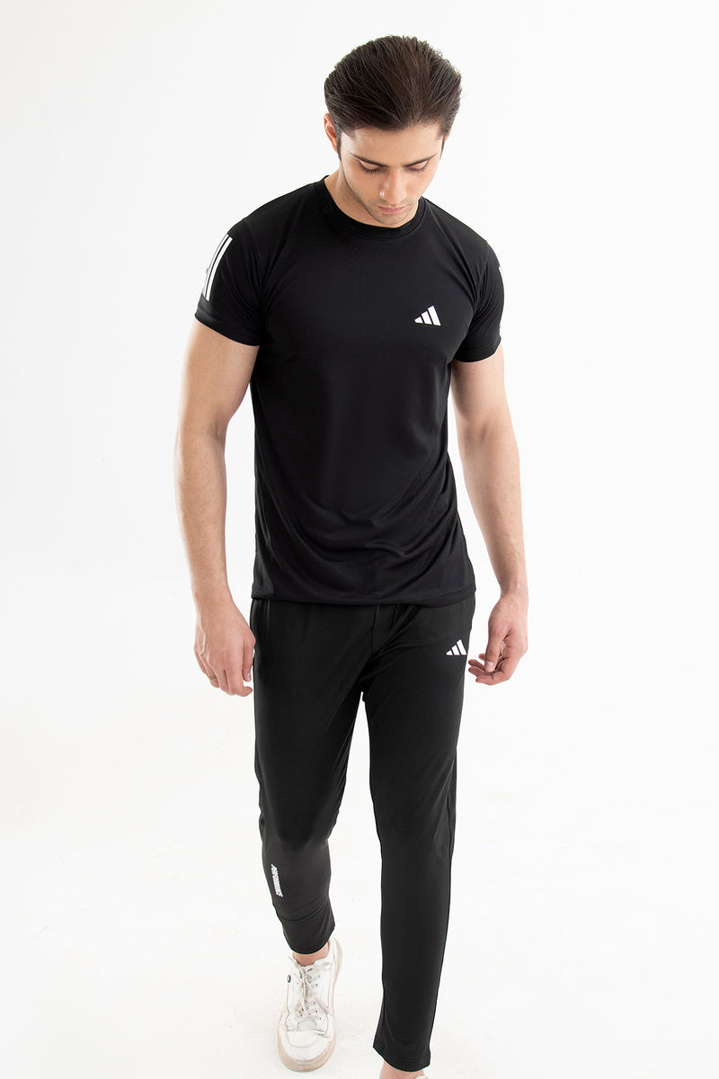 Adidas Black Dry-Fit Tee – streetela.pk