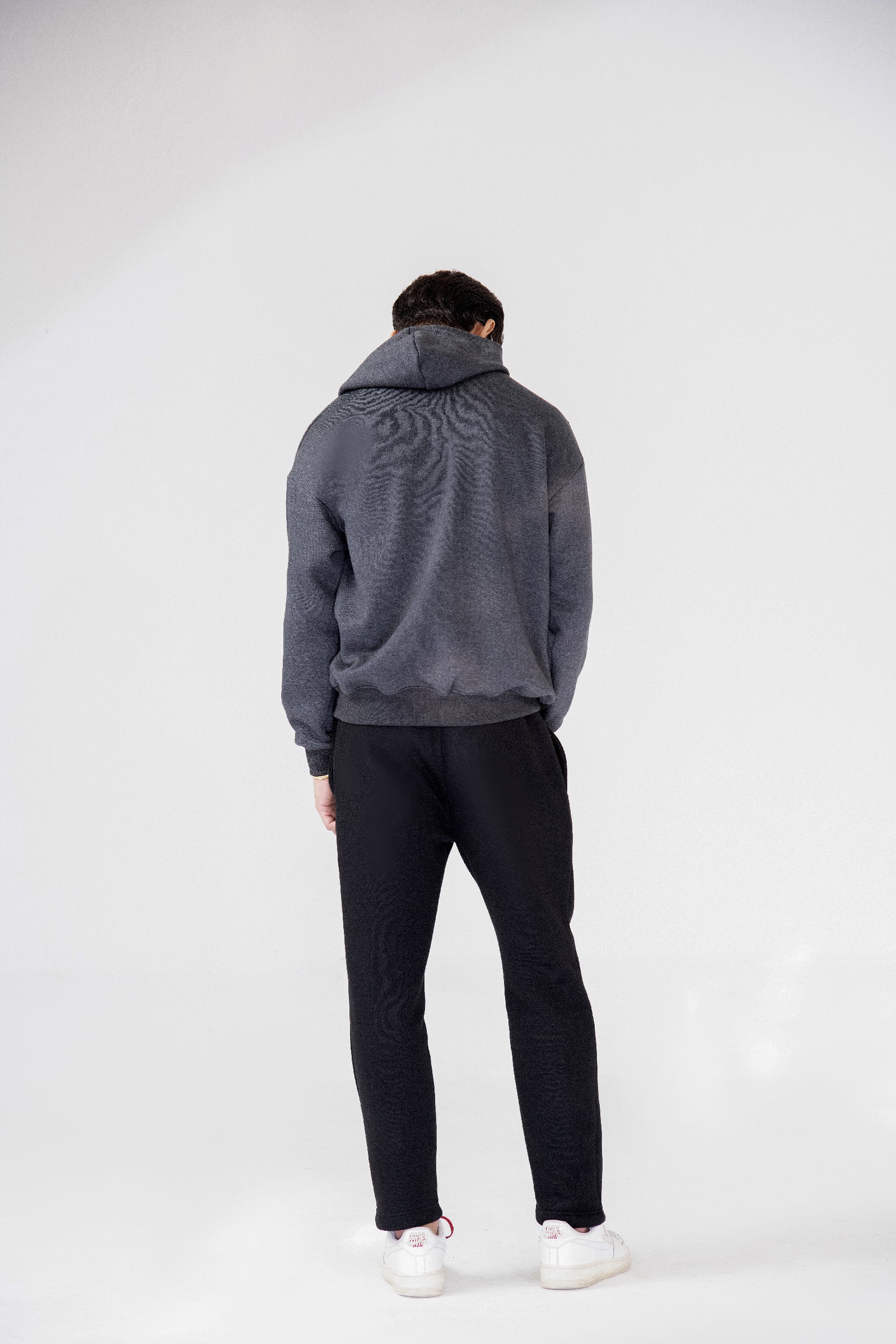 Cargo Pockets in Charcoal Hoodie